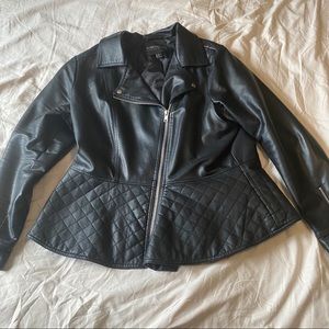 Peplum Leather Jacket